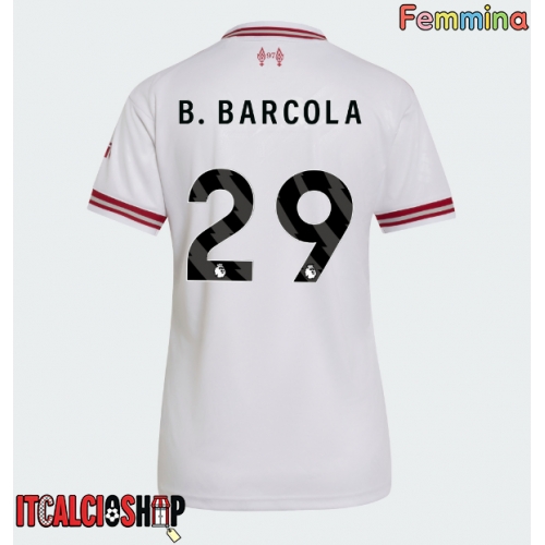 Liverpool Bradley Barcola #29 Seconda Maglia Femmina 2026-27 Manica Corta